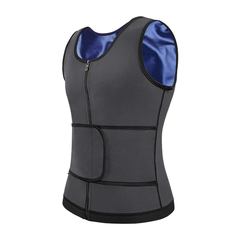Men's Body Shaper Abdomen Reducer Sweat Sauna Vest Fitness Belt Waist Trainer Belly Slimming Shapewear Fat Burner Corset Top