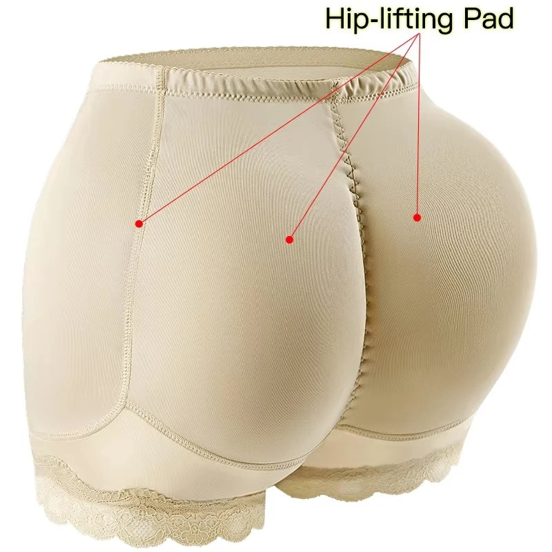 Body Shaper Underwear With Hips Pads Filler Sexy Butt Lifter Enhancer Control Panties Belly Smooth Shapewear Fake Buttock Plus