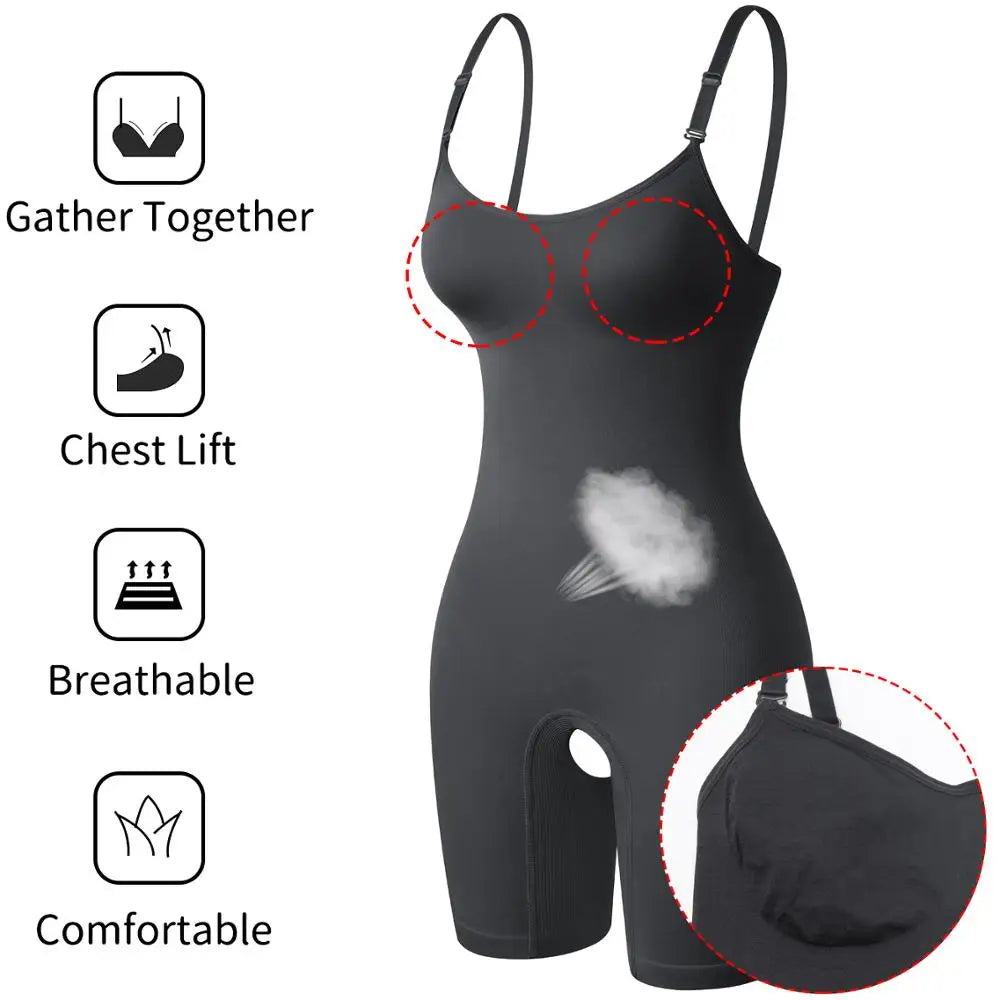 Bodysuit Shapewear Women Full Body Shaper Tummy Control Slimming Wrap Butt Lifter Push Up Thigh Slimmer Abdomen Shapers Corset