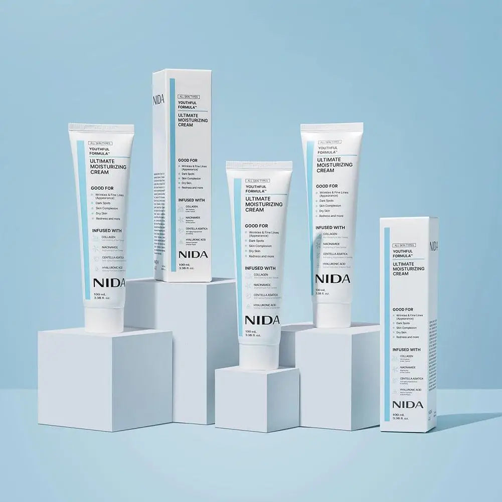 NIDA Moisturizing Cream Multi-Action Rejuvenating Face Cream Repairs Damage Ultimate Cream For All Skin Types Skin Care