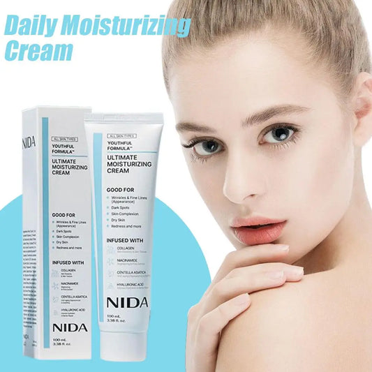 NIDA Moisturizing Cream Multi-Action Rejuvenating Face Cream Repairs Damage Ultimate Cream For All Skin Types Skin Care