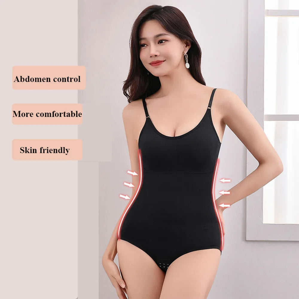 Shapewear Bodysuit Women Abdomen Control Body Shaper Jumpsuit with Bras