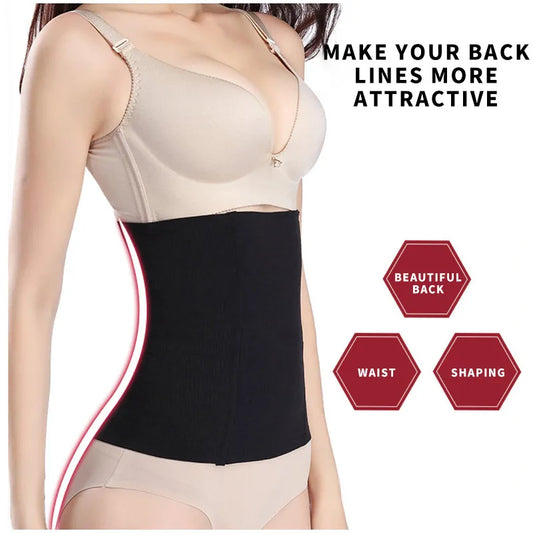 Women Fitness Body Shaping Waist Abdominal Weight Loss Wrapping Waist Belt Tighten Waist Belt Seamless Body Tightening Clothes