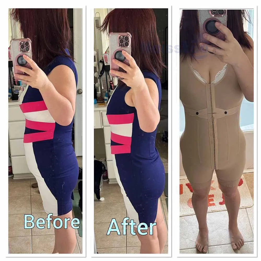 Colombianas Post Tummy Shapers Women Fully Body Shaper Waist Trainer Firm High Compression Shapewear Reducing and Shaping Girdle
