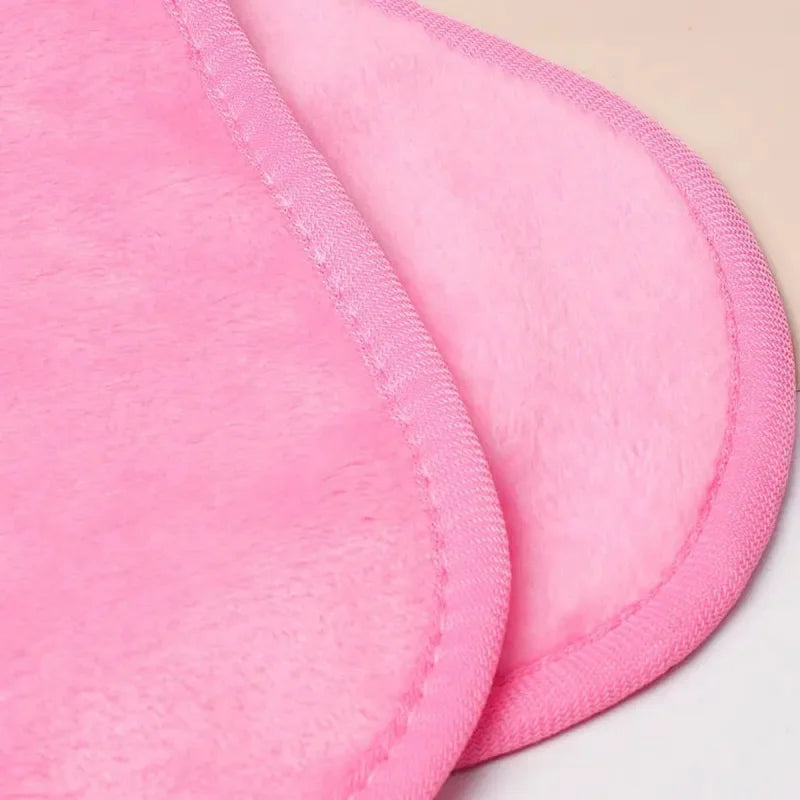 1PCS Soft Microfiber Makeup Remover Towel Plush Puff Cleansing Cloth Pads Cosmetic Tools Beauty Essentials Face Cleaner