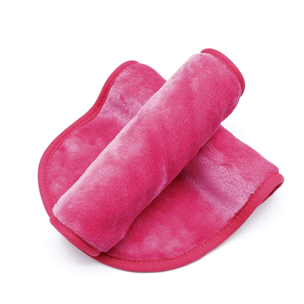 1PCS Soft Microfiber Makeup Remover Towel Plush Puff Cleansing Cloth Pads Cosmetic Tools Beauty Essentials Face Cleaner