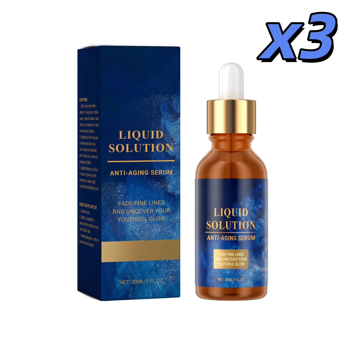 Anti Aging Serum Reduce Wrinkles Fade Fine Lines Whitening Firming Lighten Spots Repairing Nourishing Hydrating Facial Essence