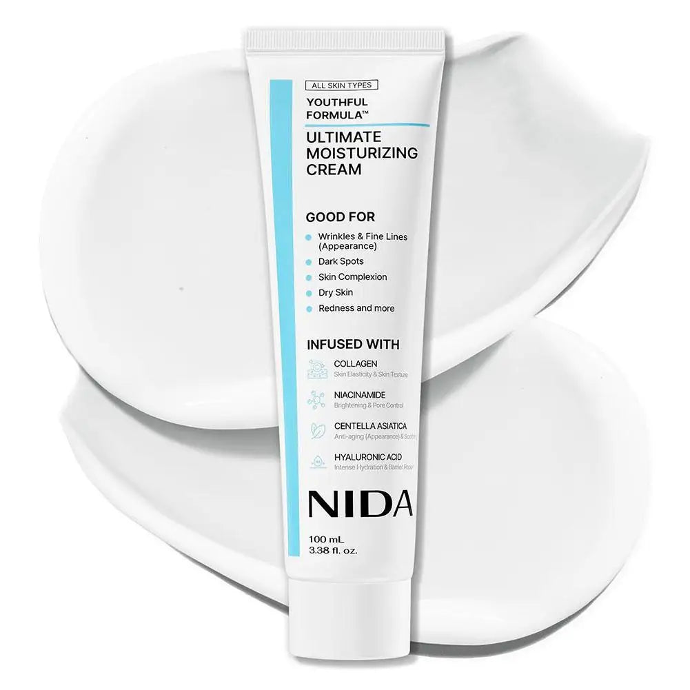 NIDA Moisturizing Cream Multi-Action Rejuvenating Face Cream Repairs Damage Ultimate Cream For All Skin Types Skin Care
