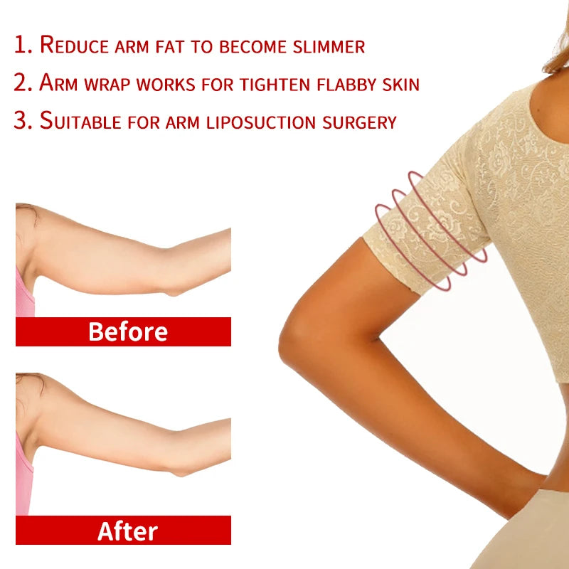 Upper Arm Shapers for Women Tops Arm Compression Slimming Shapewear Humpback Posture Corrector Shapers Vest Tops