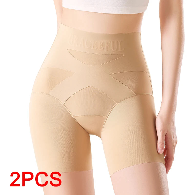 Waist Trainer Woman Safety Pants Underwear Women Ice Silk Women's Shapers Fashion Lingerie Boxer Body Shaper Woman Sexy Panties
