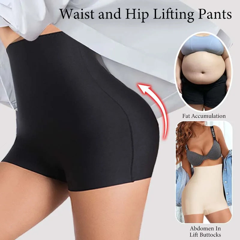 Women High Waist Tummy Control Shapewear Shorts Seamless Slimming Under Dress Shorts Butt Lifter Body Shaper Panties