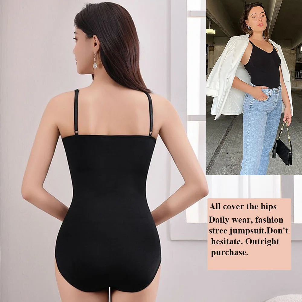 Shapewear Bodysuit Women Abdomen Control Body Shaper Jumpsuit with Bras