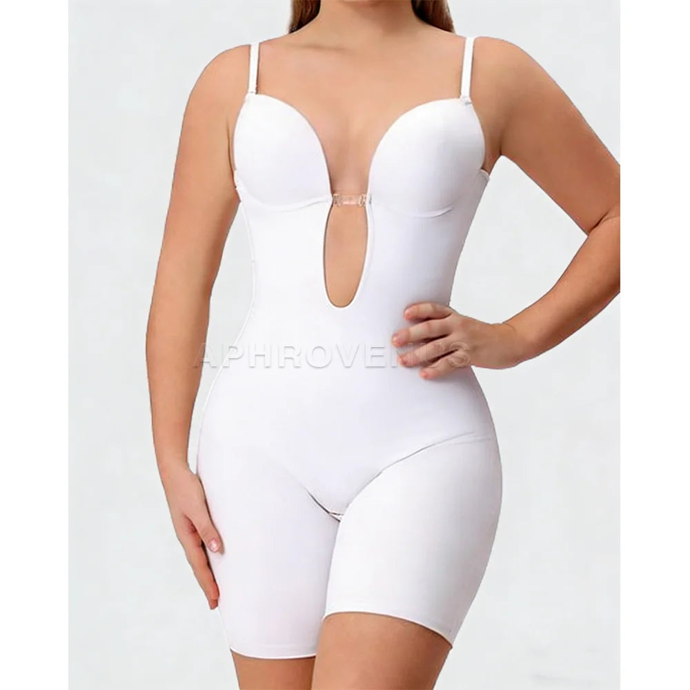 Women Sexy Underwire Rompers Low-Back Shapewear Casual Body Shapers Stretch Bodys Jumpsuit with Everyday & Party Use