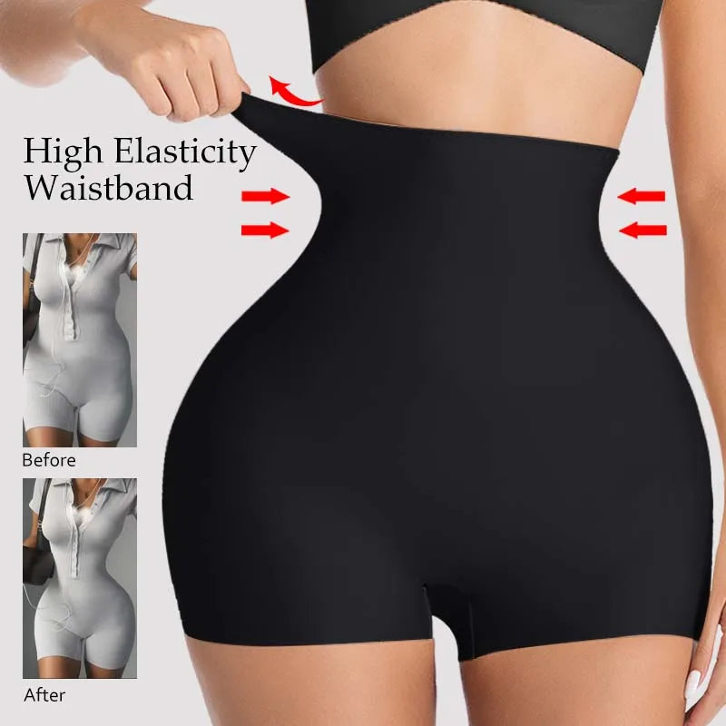 Women High Waist Tummy Control Shapewear Shorts Seamless Slimming Under Dress Shorts Butt Lifter Body Shaper Panties