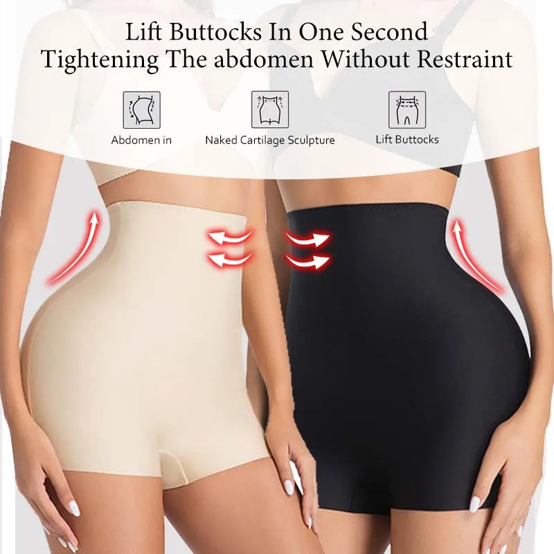 Women High Waist Tummy Control Shapewear Shorts Seamless Slimming Under Dress Shorts Butt Lifter Body Shaper Panties