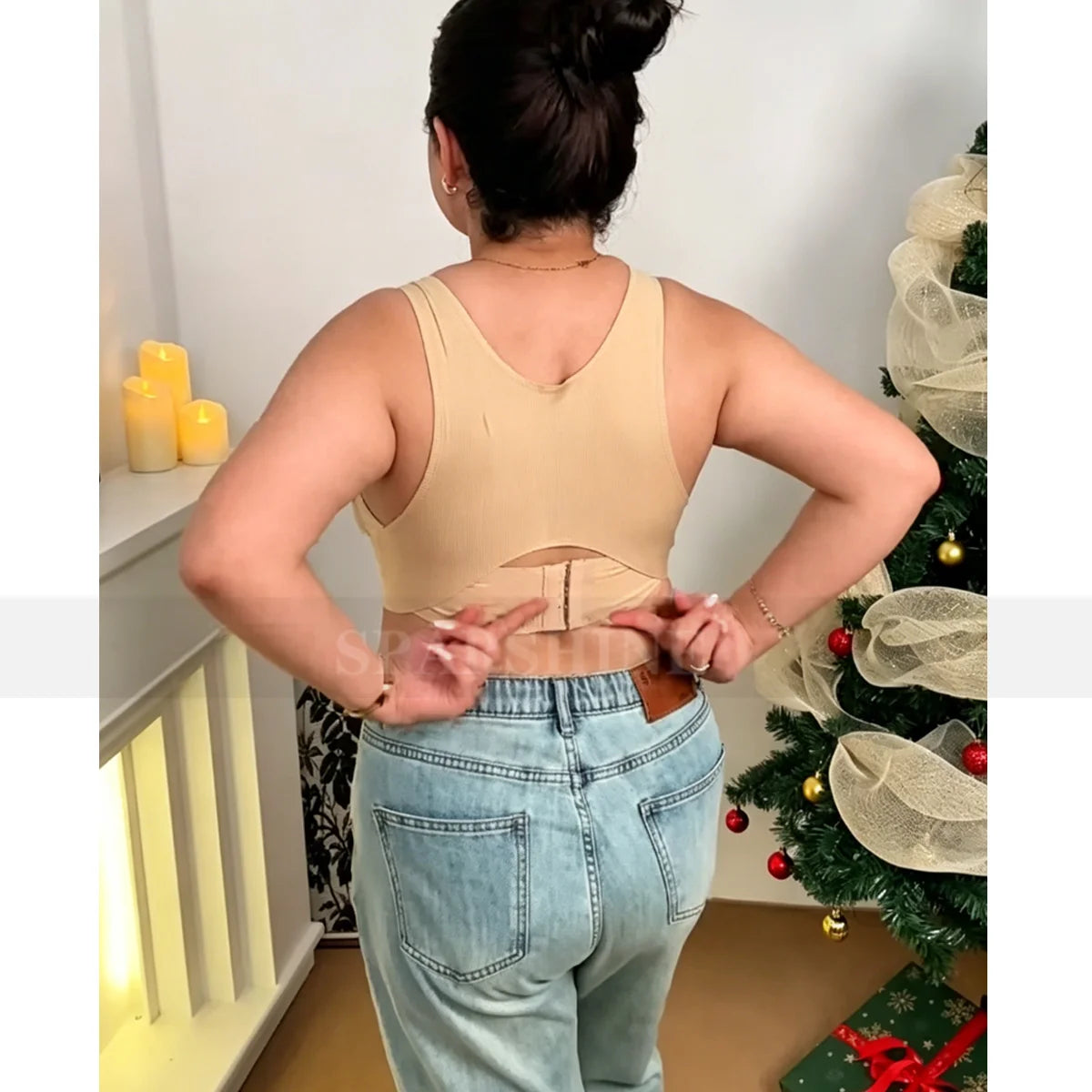 Ladies Elastic Modeling Shapewear Tops Posture Shaping Bra with Back Support Underwear New High Compression Corsets Body Shaper