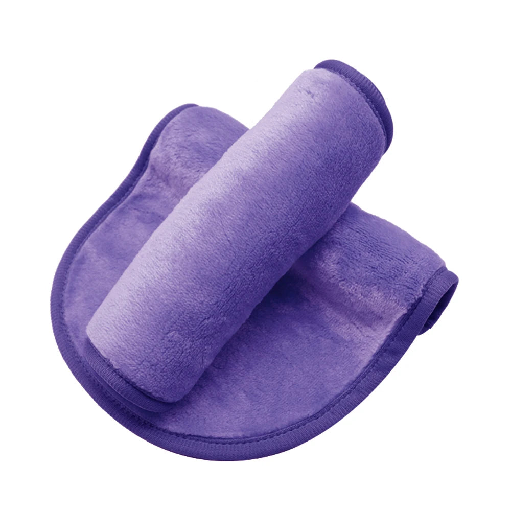 1PCS Soft Microfiber Makeup Remover Towel Plush Puff Cleansing Cloth Pads Cosmetic Tools Beauty Essentials Face Cleaner