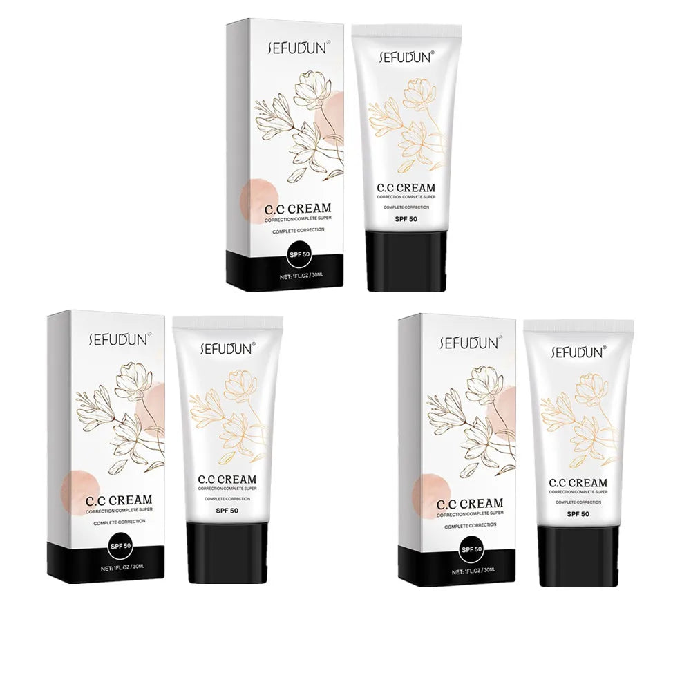 With Spf 50 Color Changing CC Cream Full Coverage Color Changing Full Coverage Cream Even Skin Tone Self Adjusting