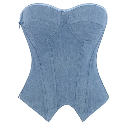 WSHKING Women Overbust Corsets Tops Lace Up Sleeveless Gothic Bustiers Body Shaper Long Torso Steampunk Lingerie