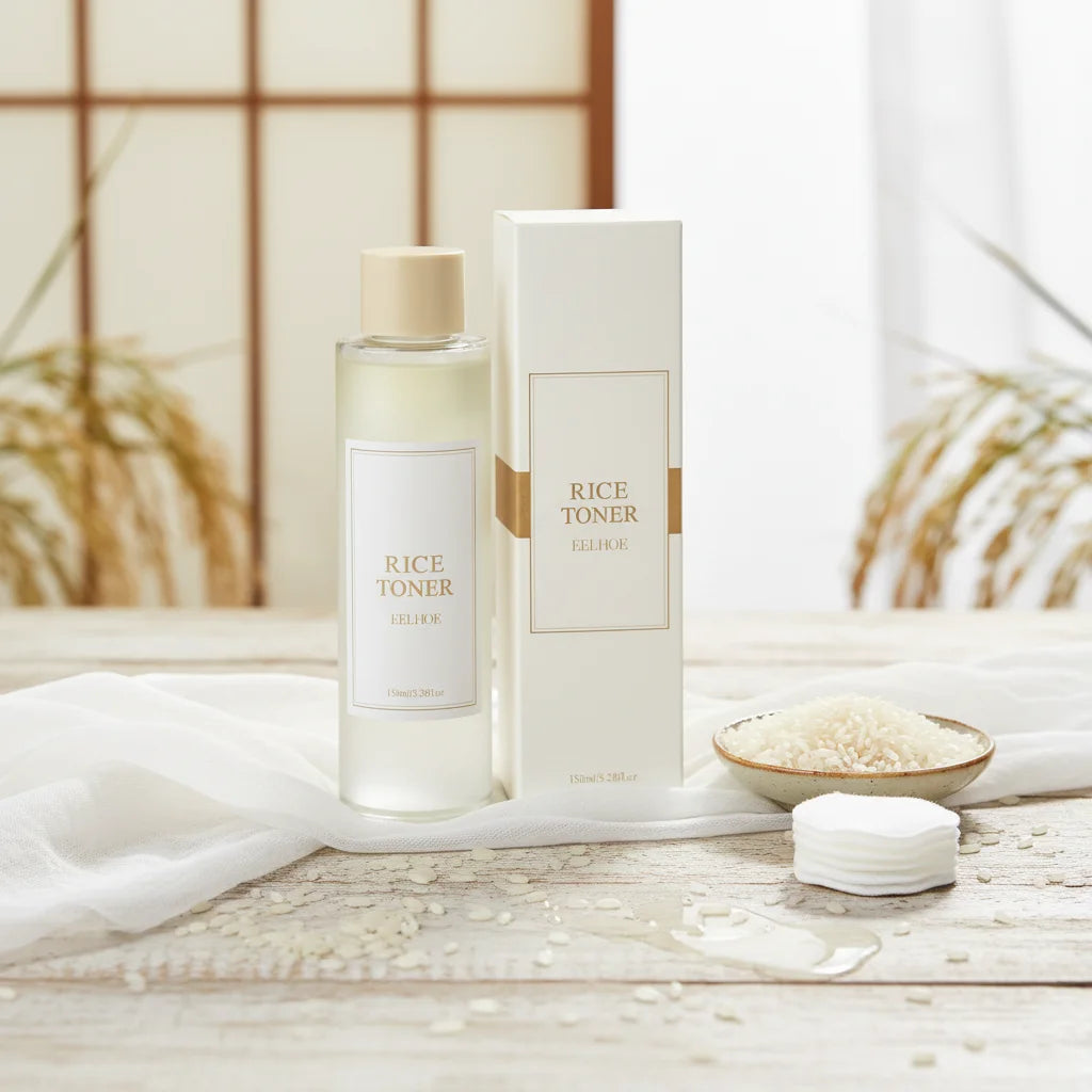 150ml Rice Toner Moisturizing Skin Care Hydrating soothing Gentle Nourishing Brightening For Young Glowy Skin Care