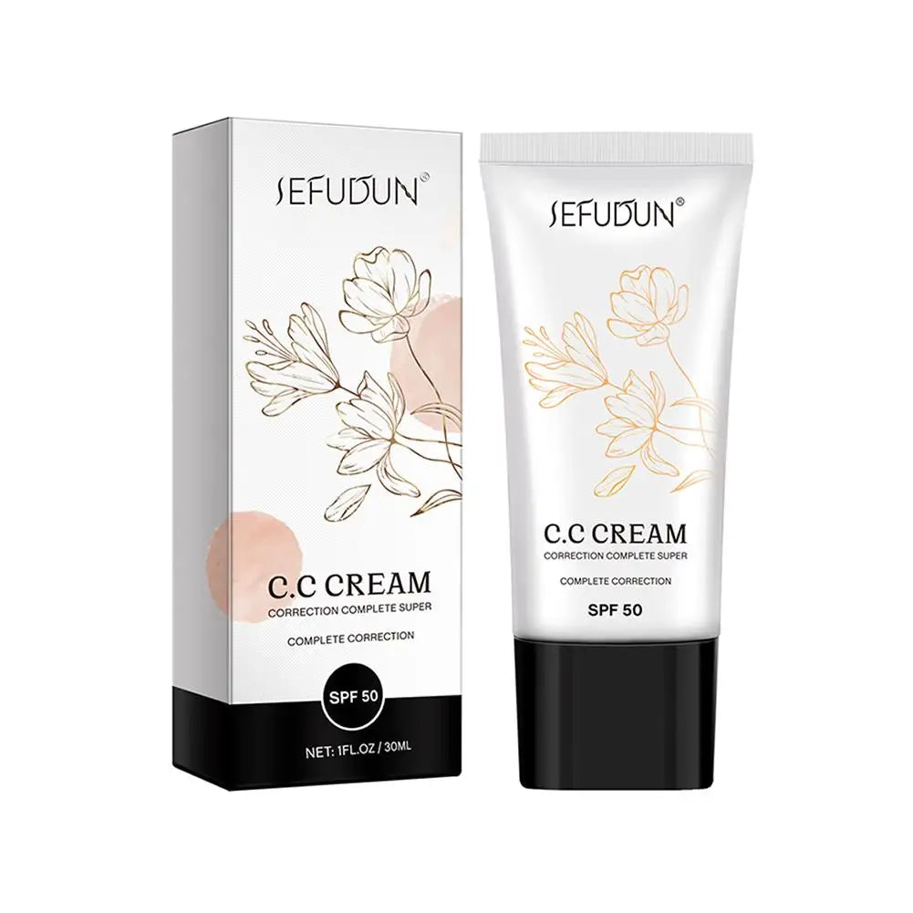 With Spf 50 Color Changing CC Cream Full Coverage Color Changing Full Coverage Cream Even Skin Tone Self Adjusting