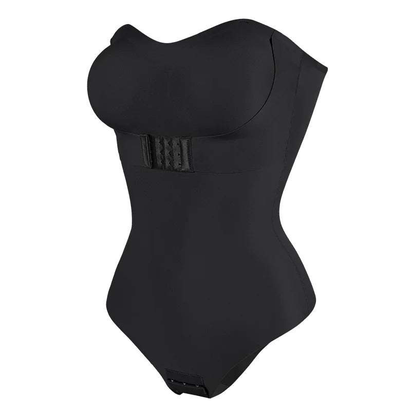 Women Sexy Shapers Bra Lifter Thong S-4XL Bodysuits Slimming Waist Invisible Front Closure Underwear Removable Strap Lingeries