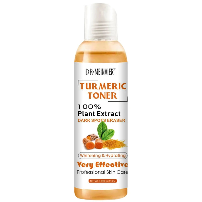 1/2/3pcs Turmeric Toner Face Brightening Dark Corrector Moisturizing Face Serum Vitamin C Ginger Essence Skin Lightener 118ml/pc