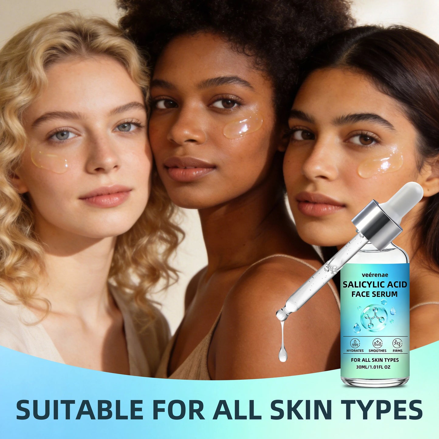 SALICYLIC ACID FACE SERUM - Boosts skin freshness, balances oil, non-irritating & hydrating. Gentle formula for all skin types