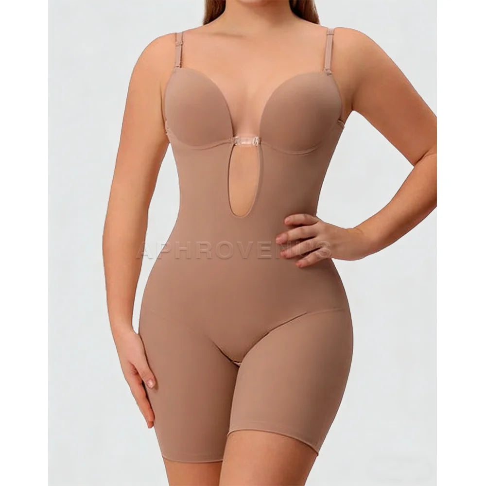 Women Sexy Underwire Rompers Low-Back Shapewear Casual Body Shapers Stretch Bodys Jumpsuit with Everyday & Party Use