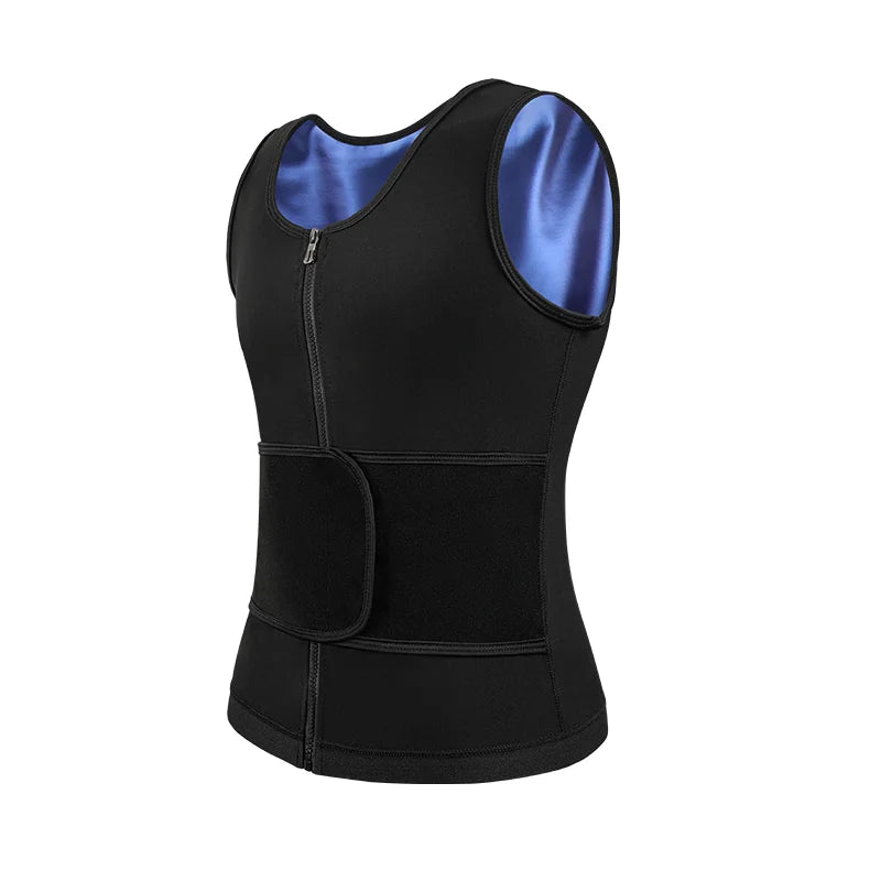 Men's Body Shaper Abdomen Reducer Sweat Sauna Vest Fitness Belt Waist Trainer Belly Slimming Shapewear Fat Burner Corset Top