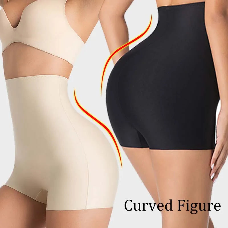 Women High Waist Tummy Control Shapewear Shorts Seamless Slimming Under Dress Shorts Butt Lifter Body Shaper Panties