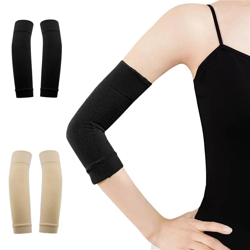 Women Elastic Compression Arm Shaping Sleeves Slimming Arm Shaperwear Mangas Para Brazo Weight Loss Elbow Massager Arm Wraps
