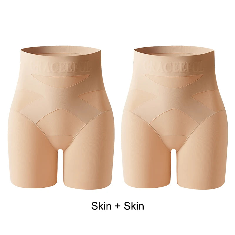 Waist Trainer Woman Safety Pants Underwear Women Ice Silk Women's Shapers Fashion Lingerie Boxer Body Shaper Woman Sexy Panties